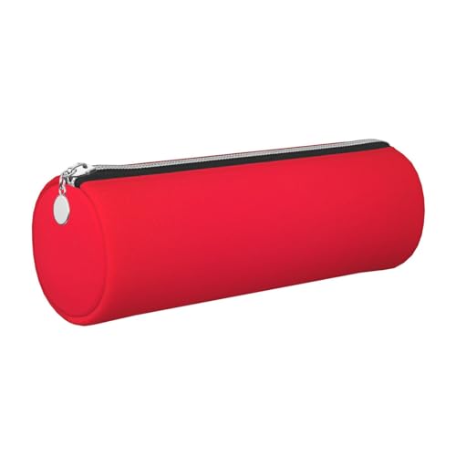 gopoo Federmäppchen aus Leder, schmal, ästhetisch, mit Metallring, Rot gestreift, silber, Einheitsgröße, Kartenhalter gopoo Federmäppchen aus Leder, schmal, ästhetisch, mit Metallring, Rot gestreift, silber, Einheitsgröße, Kartenhalter von gopoo