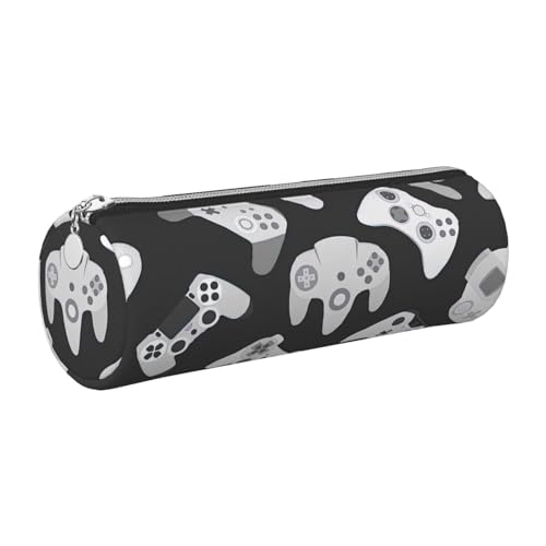 gopoo Federmäppchen aus Leder für Game-Controller, schlanke ästhetische Ledertasche, Schreibwaren-Organizer-Tasche mit tragbarem Metallring, silber, Einheitsgröße, Kartenhalter gopoo Federmäppchen aus Leder für Game-Controller, schlanke ästhetische Ledertasche, Schreibwaren-Organizer-Tasche mit tragbarem Metallring, silber, Einheitsgröße, Kartenhalter von gopoo