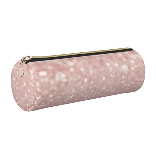 gopoo Federmäppchen aus Leder mit Kristallpartikeln, schlankes ästhetisches Lederetui, Schreibwaren-Organizer-Tasche mit tragbarem Metallring, gold, Einheitsgröße, Kartenhalter von gopoo