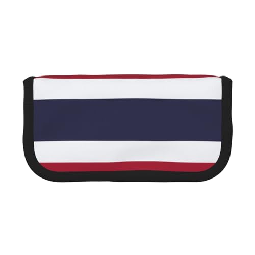 gopoo Federmäppchen aus Segeltuch mit Thailand-Flagge, organisierte Aufbewahrung für Reisen und den täglichen Gebrauch, Federmäppchen, Make-up-Tasche von gopoo