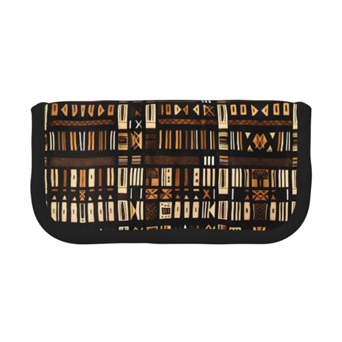 gopoo Federmäppchen aus Segeltuch mit afrikanischem Schlammstoff, niedliches Design, organisierte Aufbewahrung für Reisen und den täglichen Gebrauch, Federmäppchen, Make-up-Tasche von gopoo