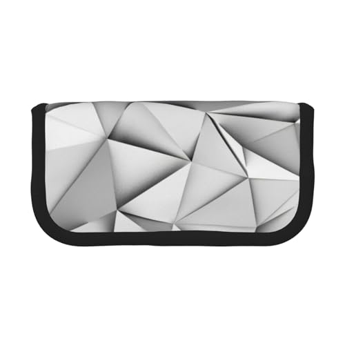 gopoo Federmäppchen aus Segeltuch mit schwarz-weißen Streifen, organisierte Aufbewahrung für Reisen und den täglichen Gebrauch, Federmäppchen, Make-up-Tasche von gopoo