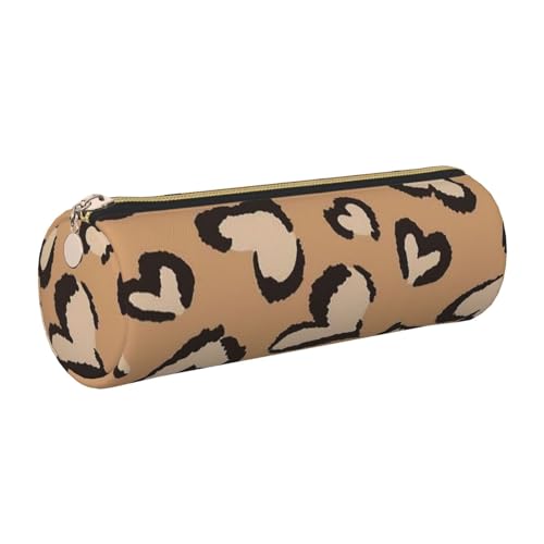 gopoo Federmäppchen aus rotgoldenem Marmorleder, schmal, ästhetisches Leder, Schreibwaren-Organizer-Tasche mit tragbarem Metallring, gold, Einheitsgröße, Kartenhalter von gopoo