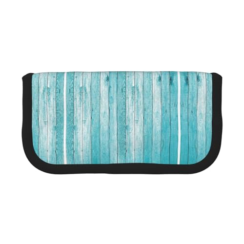 gopoo Federmäppchen mit Holzplanken-Textur, niedliches Leinen-Federmäppchen, organisierte Aufbewahrung für Reisen und den täglichen Gebrauch, Federmäppchen, Make-up-Tasche von gopoo