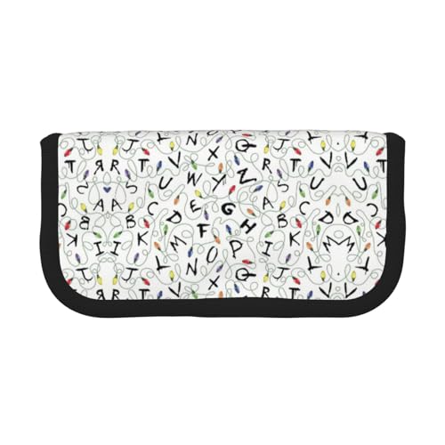 gopoo Gestreiftes und leichtes Federmäppchen aus Segeltuch – organisierte Aufbewahrung für Reisen und den täglichen Gebrauch, Federmäppchen, Make-up-Tasche von gopoo