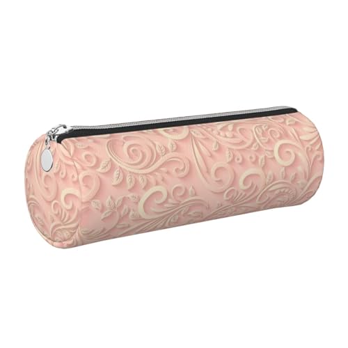 gopoo Klassisches Federmäppchen aus Leder mit floralem Muster, schlanke ästhetische Ledertasche, Schreibwaren-Organizer-Tasche mit tragbarem Metallring, silber, Einheitsgröße, Kartenhalter gopoo Klassisches Federmäppchen aus Leder mit floralem Muster, schlanke ästhetische Ledertasche, Schreibwaren-Organizer-Tasche mit tragbarem Metallring, silber, Einheitsgröße, Kartenhalter von gopoo