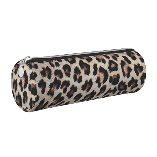 gopoo Leder-Federmäppchen mit Leopardenmuster, schlanke ästhetische Ledertasche, Schreibwaren-Organizer-Tasche mit tragbarem Metallring, silber, Einheitsgröße, Kartenhalter gopoo Leder-Federmäppchen mit Leopardenmuster, schlanke ästhetische Ledertasche, Schreibwaren-Organizer-Tasche mit tragbarem Metallring, silber, Einheitsgröße, Kartenhalter von gopoo