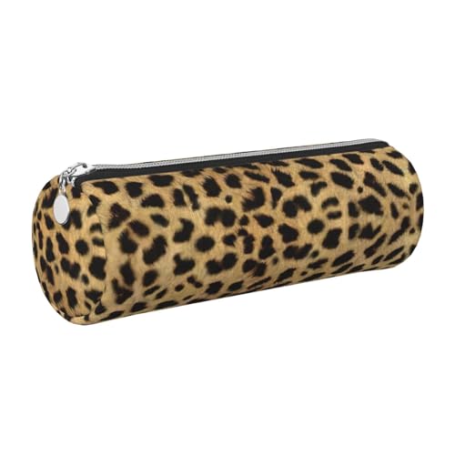 gopoo Leder-Federmäppchen mit Leopardenmuster, schlanke ästhetische Ledertasche, Schreibwaren-Organizer-Tasche mit tragbarem Metallring, silber, Einheitsgröße, Kartenhalter gopoo Leder-Federmäppchen mit Leopardenmuster, schlanke ästhetische Ledertasche, Schreibwaren-Organizer-Tasche mit tragbarem Metallring, silber, Einheitsgröße, Kartenhalter von gopoo