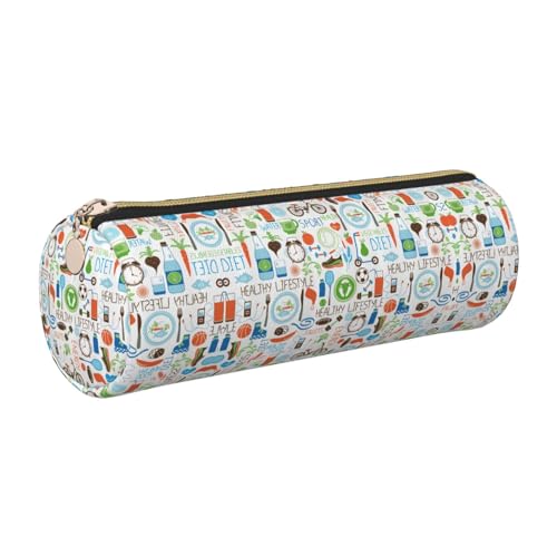 gopoo Nature Wildlands Activities Leder-Federmäppchen, schlanke ästhetische Ledertasche, Schreibwaren-Organizer-Tasche mit tragbarem Metallring, gold, Einheitsgröße, Kartenhalter gopoo Nature Wildlands Activities Leder-Federmäppchen, schlanke ästhetische Ledertasche, Schreibwaren-Organizer-Tasche mit tragbarem Metallring, gold, Einheitsgröße, Kartenhalter von gopoo