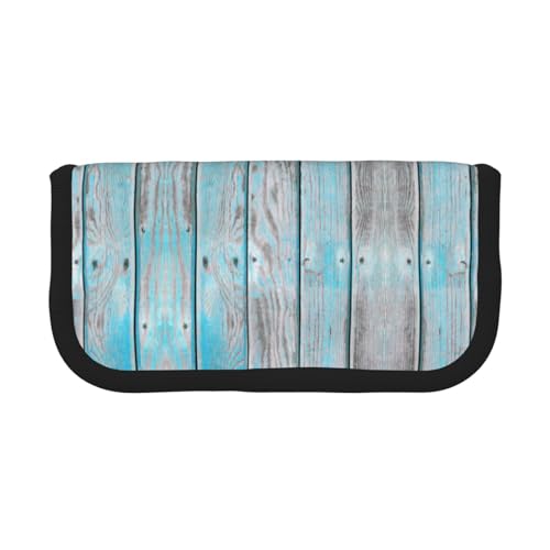 gopoo Niedliches Federmäppchen aus Segeltuch mit Holzpaneelen – organisierte Aufbewahrung für Reisen und den täglichen Gebrauch, Federmäppchen, Make-up-Tasche von gopoo