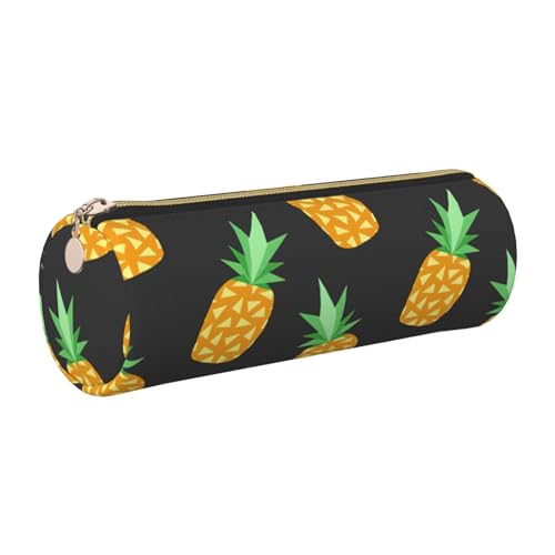 gopoo Pineapple Leder-Federmäppchen, schlanke ästhetische Ledertasche, Schreibwaren-Organizer-Tasche mit tragbarem Metallring, gold, Einheitsgröße, Kartenhalter gopoo Pineapple Leder-Federmäppchen, schlanke ästhetische Ledertasche, Schreibwaren-Organizer-Tasche mit tragbarem Metallring, gold, Einheitsgröße, Kartenhalter von gopoo