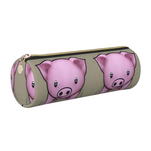 gopoo Powder Pig Leder-Federmäppchen, schlanke ästhetische Ledertasche, Schreibwaren-Organizer-Tasche mit tragbarem Metallring, gold, Einheitsgröße, Kartenhalter gopoo Powder Pig Leder-Federmäppchen, schlanke ästhetische Ledertasche, Schreibwaren-Organizer-Tasche mit tragbarem Metallring, gold, Einheitsgröße, Kartenhalter von gopoo