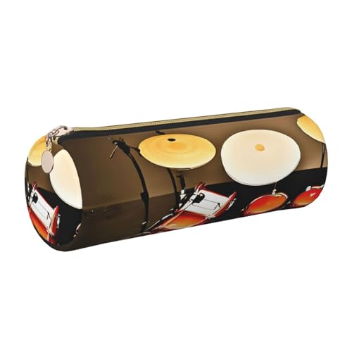 gopoo Schlagzeug-Set-Standard-Federmäppchen, schlanke ästhetische Ledertasche, Schreibwaren-Organizer-Tasche mit tragbarem Metallring, gold, Einheitsgröße, Kartenhalter gopoo Schlagzeug-Set-Standard-Federmäppchen, schlanke ästhetische Ledertasche, Schreibwaren-Organizer-Tasche mit tragbarem Metallring, gold, Einheitsgröße, Kartenhalter von gopoo