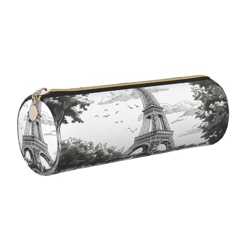 gopoo The Eiffelturm in Paris Leder-Federmäppchen, schlanke ästhetische Ledertasche, Schreibwaren-Organizer-Tasche mit tragbarem Metallring, gold, Einheitsgröße, Kartenhalter gopoo The Eiffelturm in Paris Leder-Federmäppchen, schlanke ästhetische Ledertasche, Schreibwaren-Organizer-Tasche mit tragbarem Metallring, gold, Einheitsgröße, Kartenhalter von gopoo