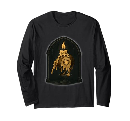 Gotische Kiwi-Wachskerze Langarmshirt Gotische Kiwi-Wachskerze Langarmshirt von gothic kiwi wax candle dark art kiwi bird apteryx