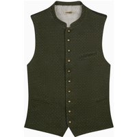 Gottseidank Trachtenweste aus Leinen und Baumwolle mit kleinem Muster in 46 von gottseidank