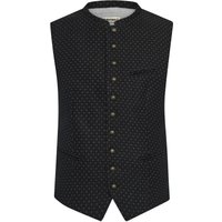 Gottseidank Trachtenweste aus Leinen und Baumwolle mit kleinem Muster in 48 von gottseidank
