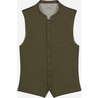 Gottseidank Trachtenweste aus Leinen und Baumwolle mit kleinem Muster in 50 von gottseidank