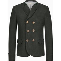 Gottseidank Zweireihiger Trachtenjanker aus Wolle mit Fischgrät-Muster in 48 von gottseidank