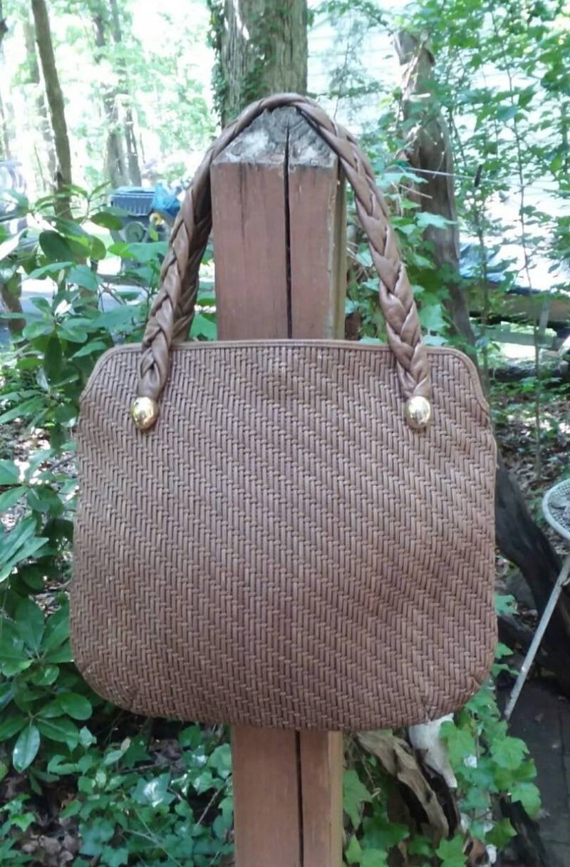 Vintage "I Santi" Ledertasche Italy von govintagenat