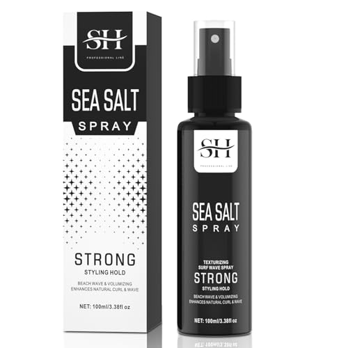 Gowwim Sea Salt Spray, Haar-Volumizer Und Texturierungsspray Mit Kelp, Meersalz-Texturierungsspray Für Beachy Waves Und Volumen, Starker Halt 100ml. von gowwim