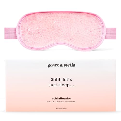grace & stella - Kühlende Schlafmaske, Schlafbrille Reduziert Falten, Geschwollene Augen, Dunkle Ringe, Augensäcke, Migräne, Heiße & Kalte Augenmaske, Gel-Schlafmaske Frauen, Bequeme Sleep Mask grace & stella - Kühlende Schlafmaske, Schlafbrille Reduziert Falten, Geschwollene Augen, Dunkle Ringe, Augensäcke, Migräne, Heiße & Kalte Augenmaske, Gel-Schlafmaske Frauen, Bequeme Sleep Mask von grace & stella