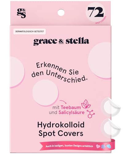 grace & stella Pickel Patch, Spotabdeckung, Hydrocolloid-Patches für Gesicht, Dermatologe Getestete & Vegane Spot Cover, Rund, 72 Stück grace & stella Pickel Patch, Spotabdeckung, Hydrocolloid-Patches für Gesicht, Dermatologe Getestete & Vegane Spot Cover, Rund, 72 Stück von grace & stella