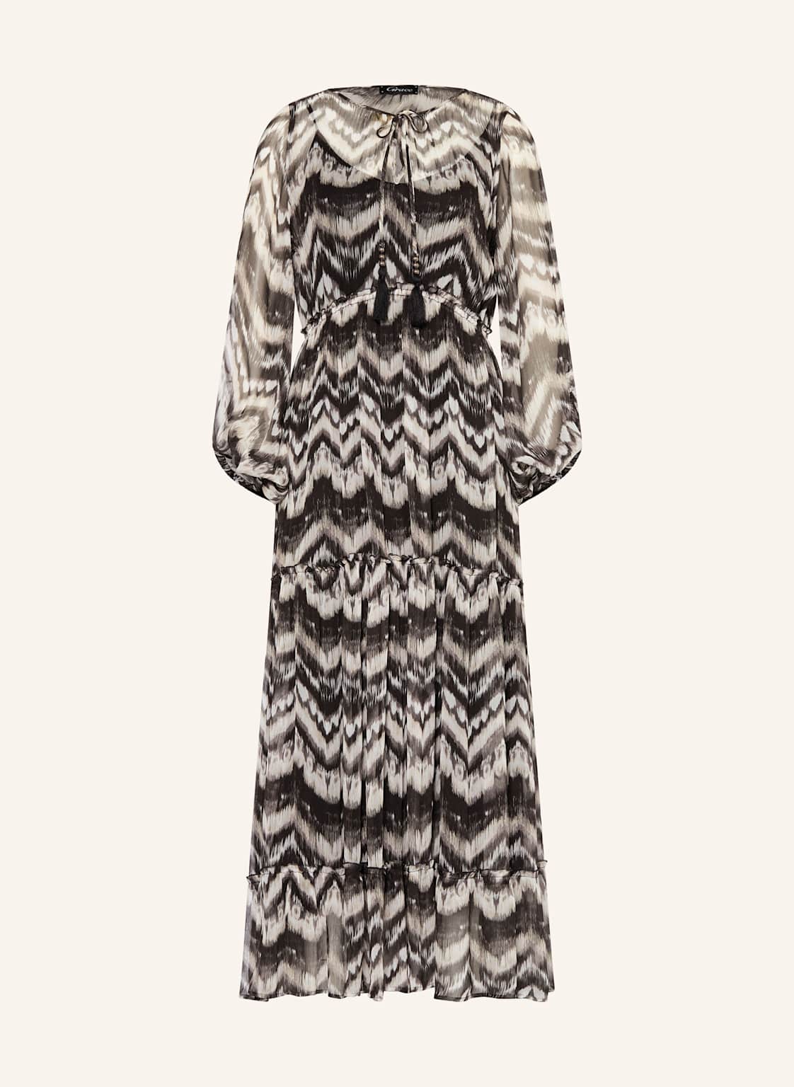 Grace Kleid Mit Rüschen schwarz von grace