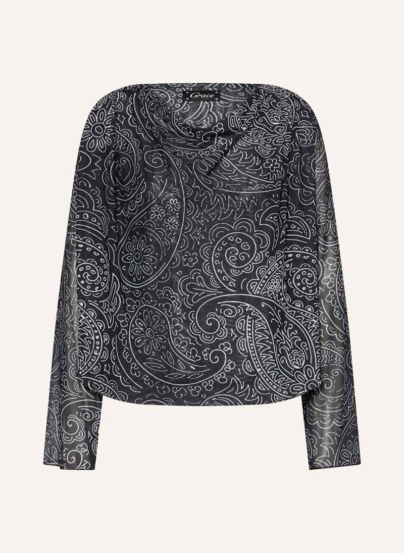 Grace Longsleeve Aus Mesh schwarz von grace