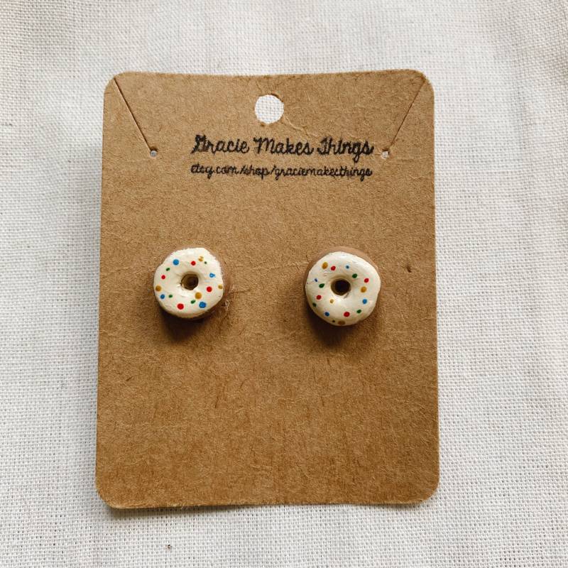 Donut Give Up Ohrringe von graciemakesthings
