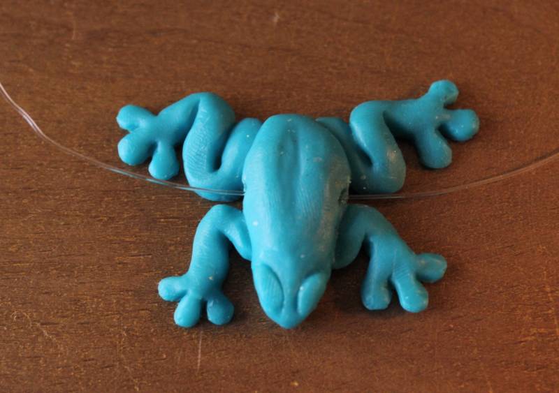 Halskette Anhänger Blue Frog - Während von gracyloufribush