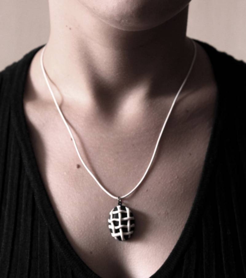 Medaillon Schachbrettmuster Schwarz Und Weiß - Chekboard von gracyloufribush