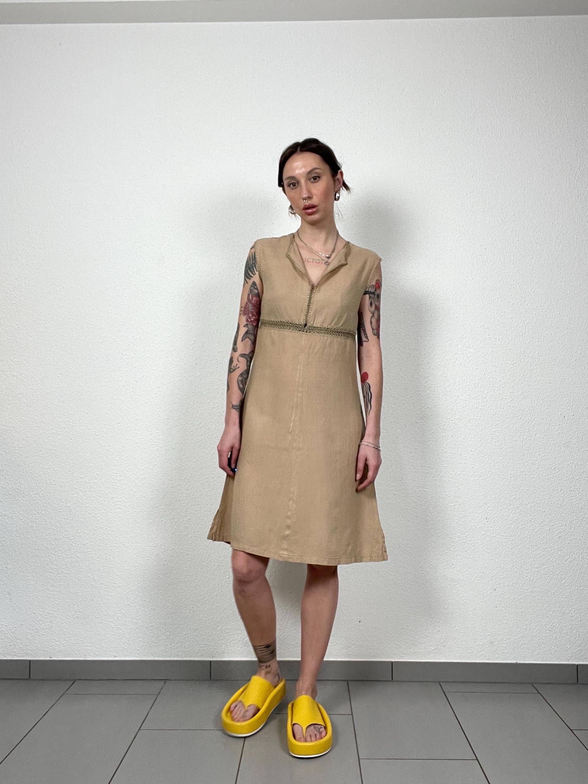 Max Mara Vintage Leinenkleid von grapesvintageCH