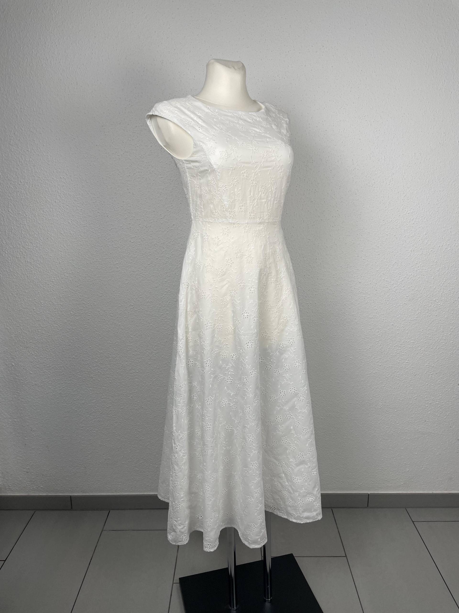 Weißes Max Mara Vintage Baumwoll Kleid von grapesvintageCH