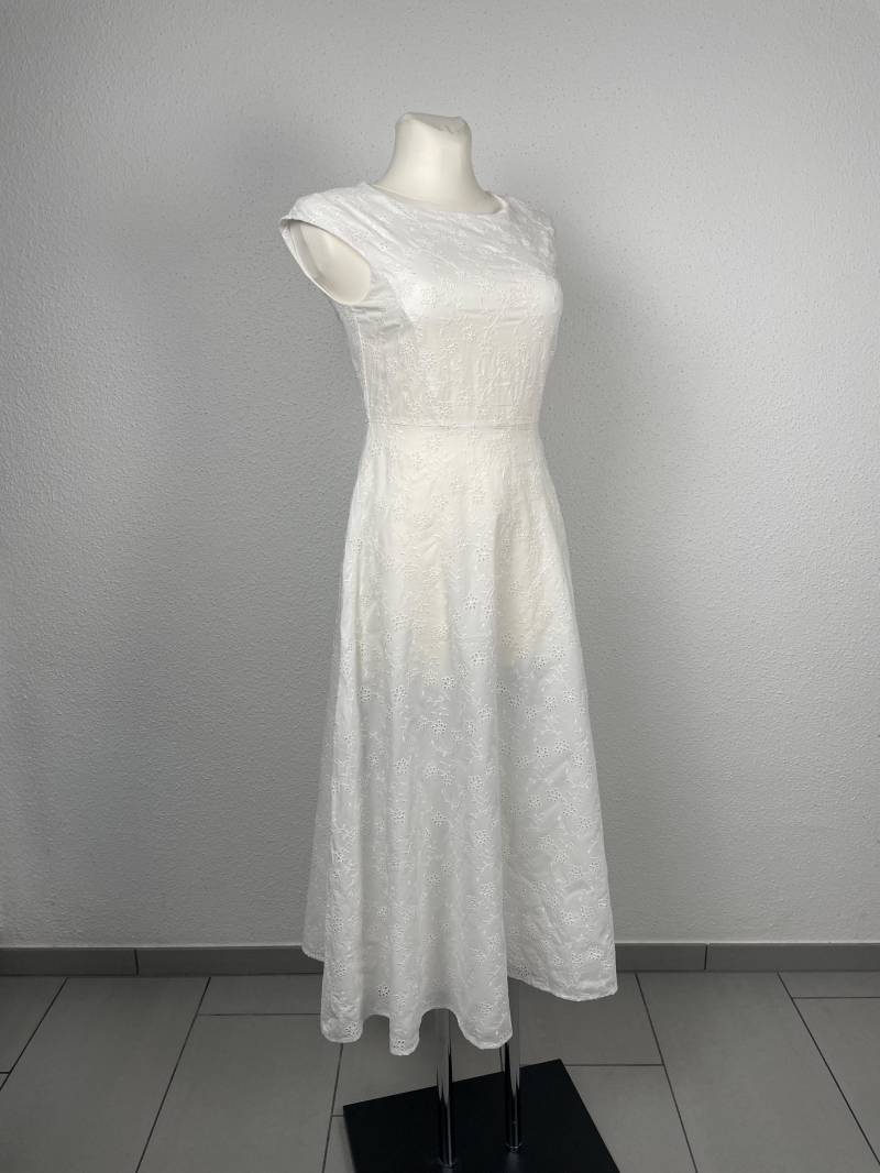 Weißes Max Mara Vintage Baumwoll Kleid von grapesvintageCH