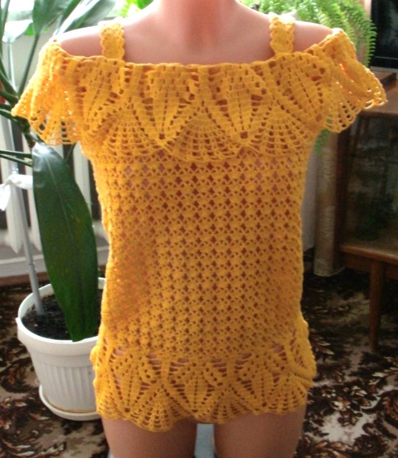 Gehäkelter Sommerpullover Gehäkelter Sommerpullover von grazynae