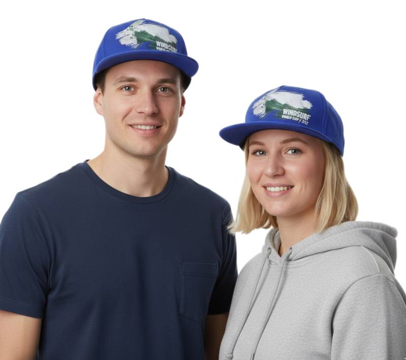 green SYLT Unisex "WINDSURF WORLD CUP SYLT" größenverstellbare Base Cap mit geraden Schirm Blau von green SYLT