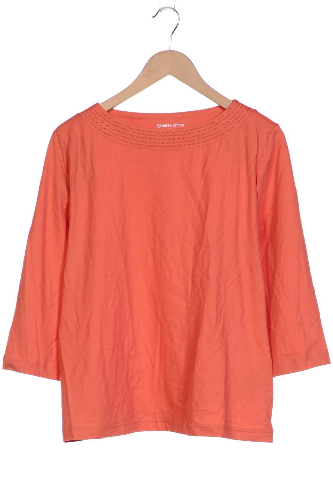 GREEN COTTON Damen Langarmshirt, orange von green cotton