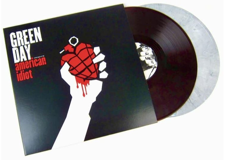 Green Day American idiot LP splattered von green day
