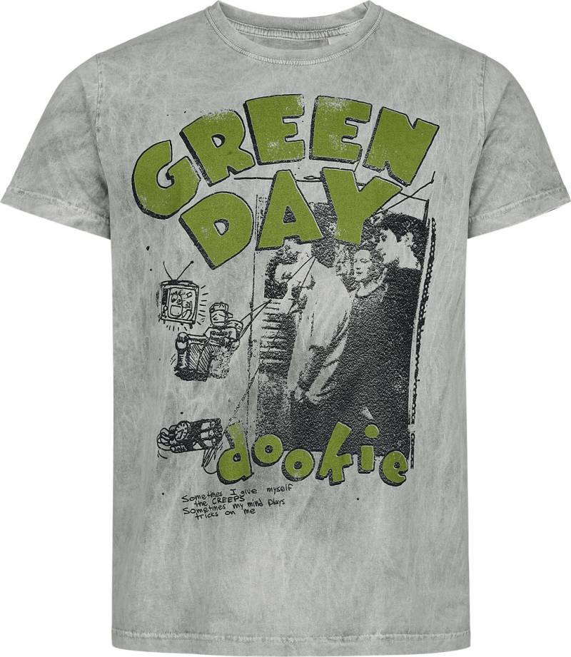 Green Day Sketched Man T-Shirt grau in M Green Day Sketched Man T-Shirt grau in M von green day