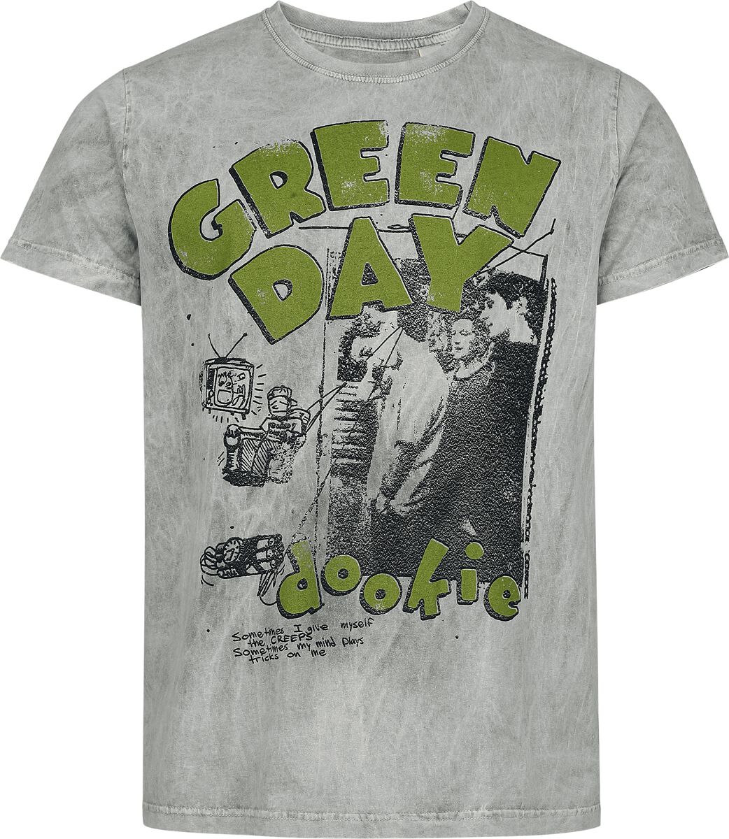 Green Day Sketched Man T-Shirt grau in S Green Day Sketched Man T-Shirt grau in S von green day