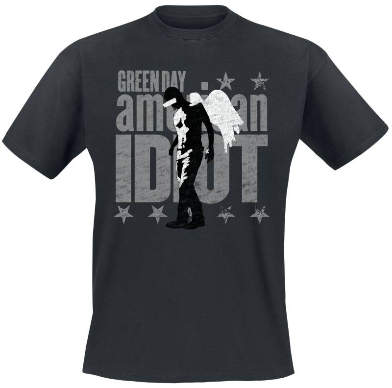 Green Day T-Shirt - American Idiot Angel - M bis XXL - für Männer - Größe M - schwarz  - Lizenziertes Merchandise! von green day