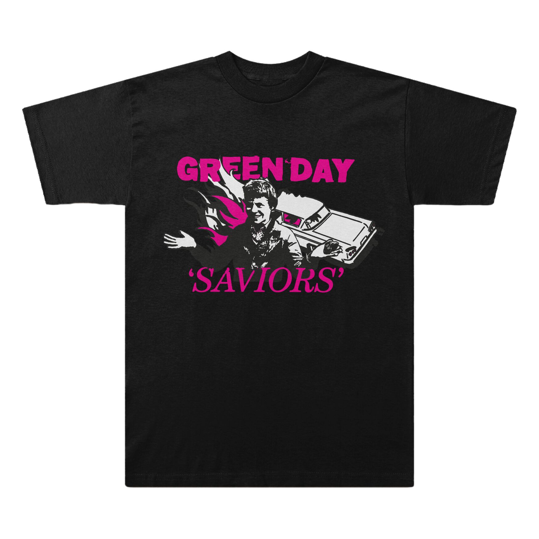 Green Day T-Shirt - Saviors Illustration - S bis XXL - für Männer - Größe L - schwarz  - Lizenziertes Merchandise! von green day