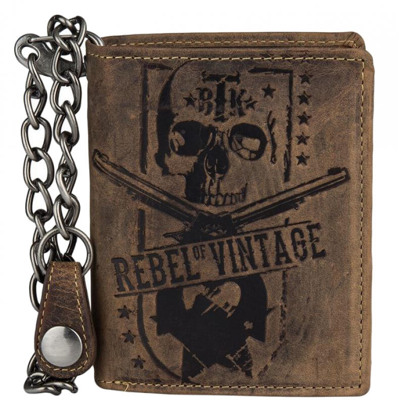 greenburry - Green Burry Vintage Rebell Kombibörse echt Leder sattelbraun Braun von greenburry