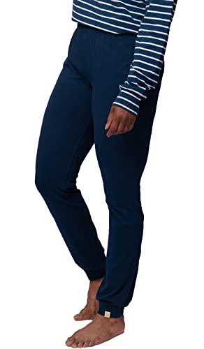 greenjama Damen Jersey-Hose, GOTS-Zertifiziert Pyjamaunterteil, Ultramarin, 40 greenjama Damen Jersey-Hose, GOTS-Zertifiziert Pyjamaunterteil, Ultramarin, 40 von greenjama