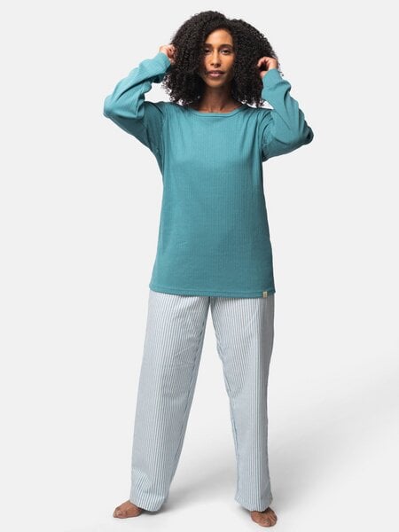 greenjama Damen Langarm-Shirt aus Derby-Rib, GOTS-zertifiziert von greenjama