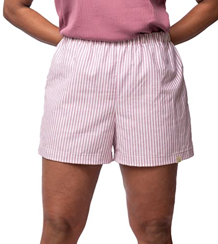 greenjama Damen Pyjama-Shorts, GOTS-Zertifiziert Pyjamaunterteil, Grape, 36 von greenjama