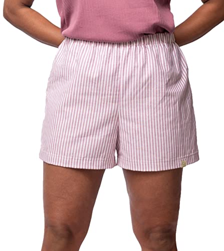 greenjama Damen Pyjama-Shorts, GOTS-Zertifiziert Pyjamaunterteil, Grape, 40 von greenjama