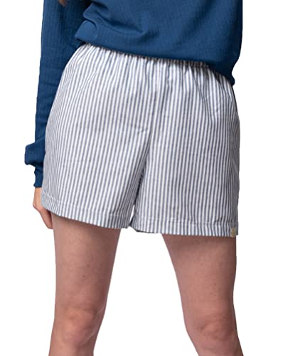 greenjama Damen Pyjama-Shorts, GOTS-Zertifiziert Pyjamaunterteil, Ultramarin, 42 von greenjama