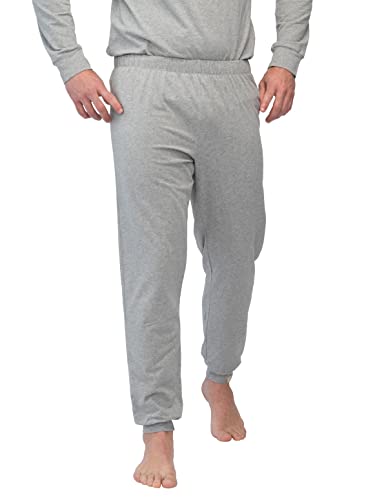 greenjama Herren Jersey-Hose Pyjamaunterteil, Grey, L von greenjama